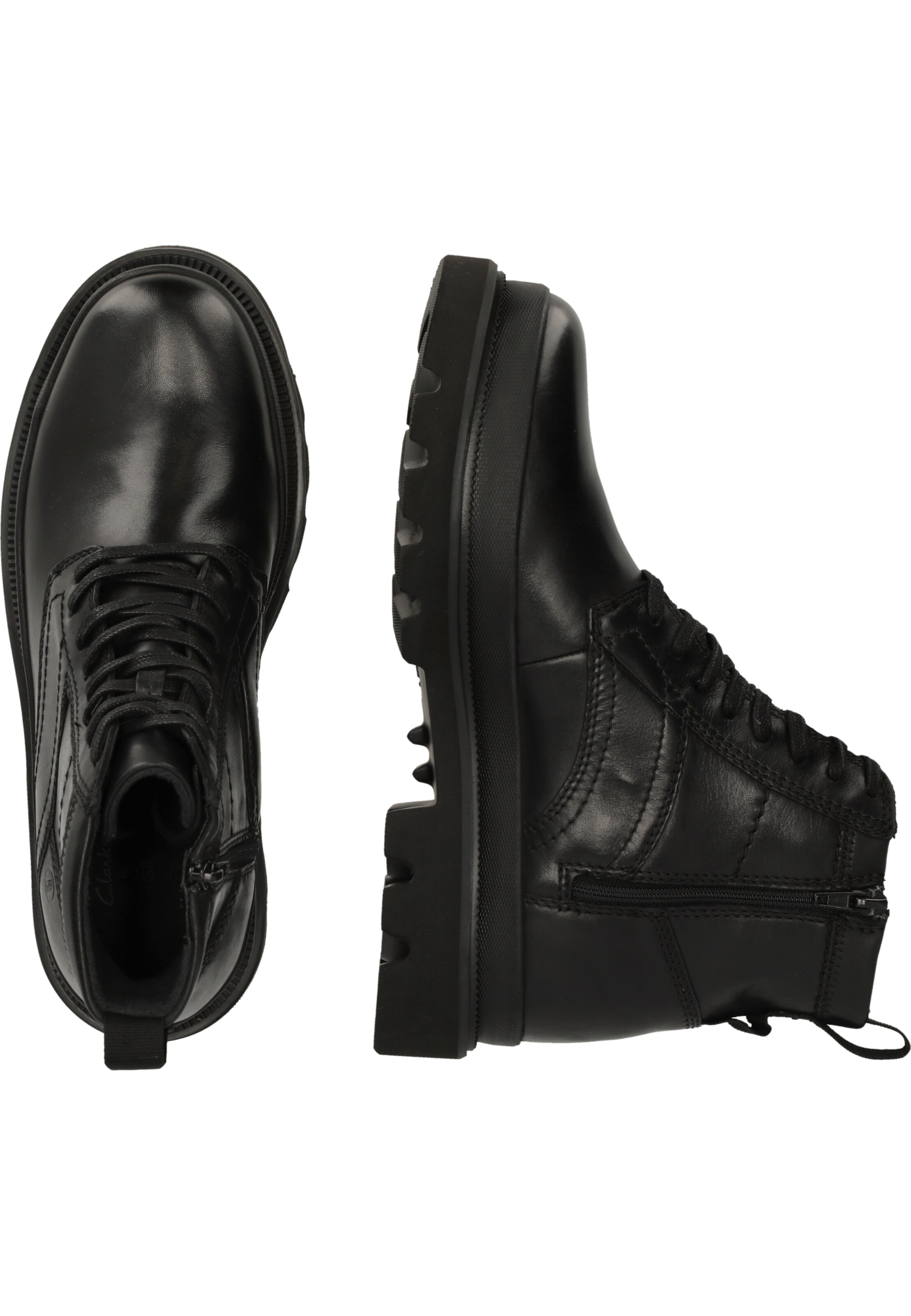 CLARKS Lace-up boot 'Badell' in Black