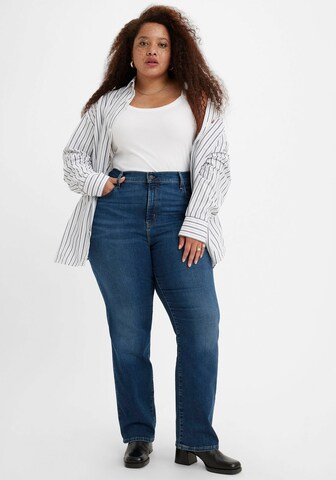 Levi's® Plus Szabványos Farmer '724 PL HR Straight' - kék