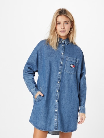 Robe Tommy Jeans en bleu : devant