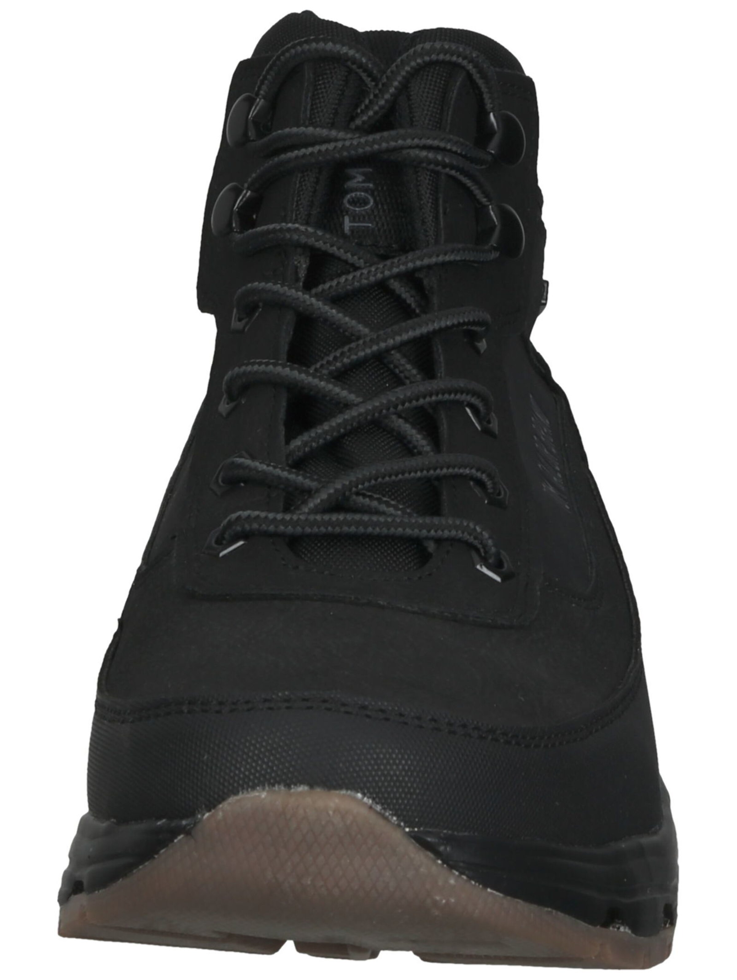 TOM TAILOR Šněrovací boty – černá