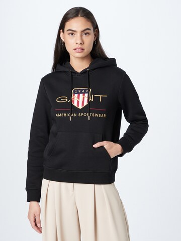 GANT Sweatshirt in Black: front