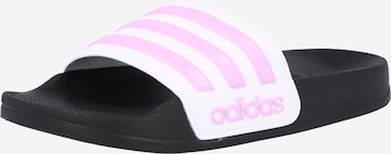 ADIDAS PERFORMANCE أحذية للشواطئ 'Adilette' بـ أبيض: الأمام