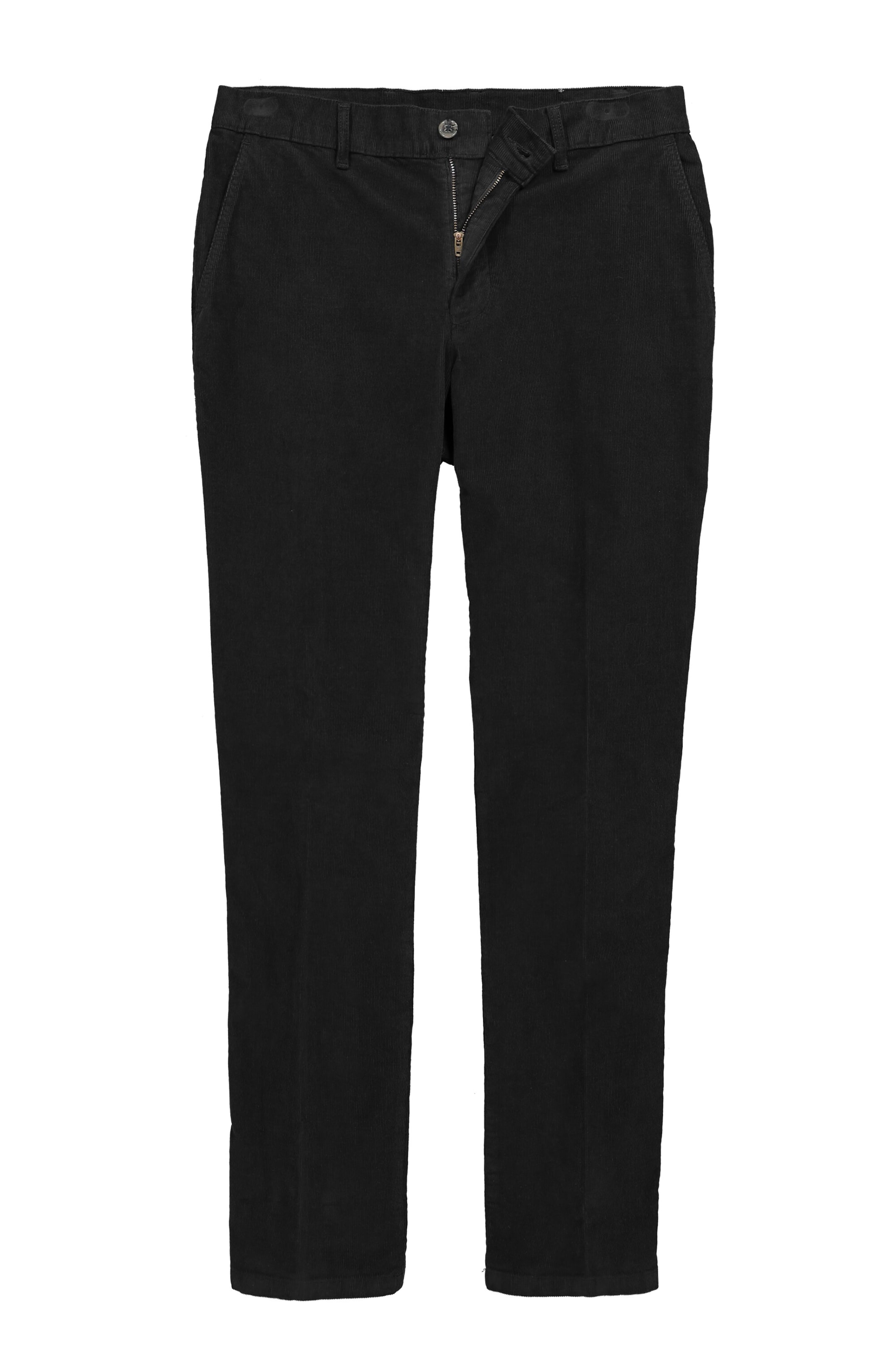Men Plus Chino Pants in Black: front
