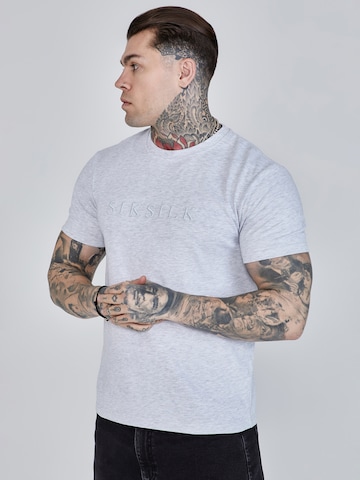 SikSilk Shirt in Grijs: voorkant