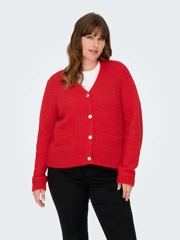 ONLY Carmakoma Cardigan 'CARMAGGIE' i rød: forside