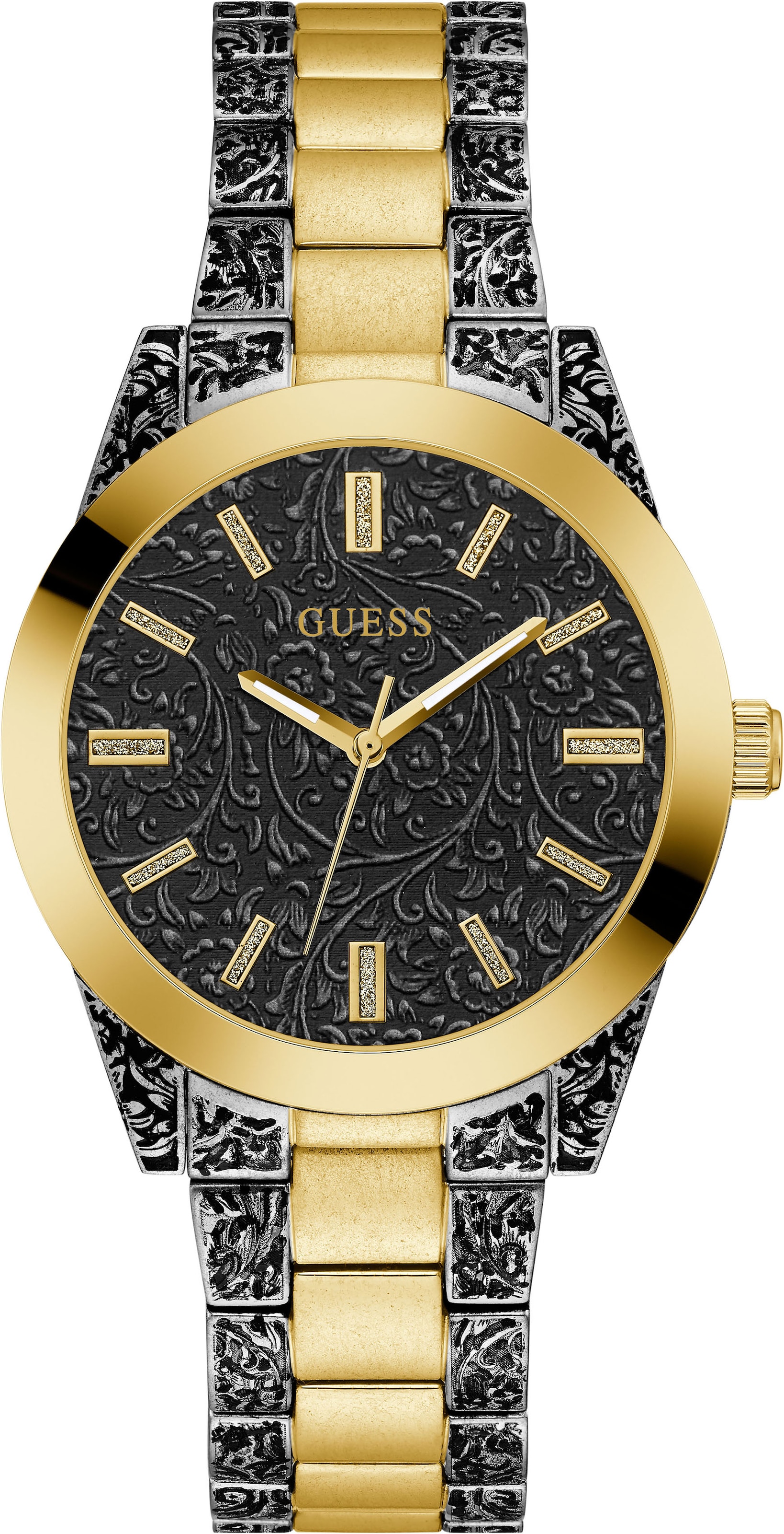 GUESS Uhr in Gold: Vorderseite