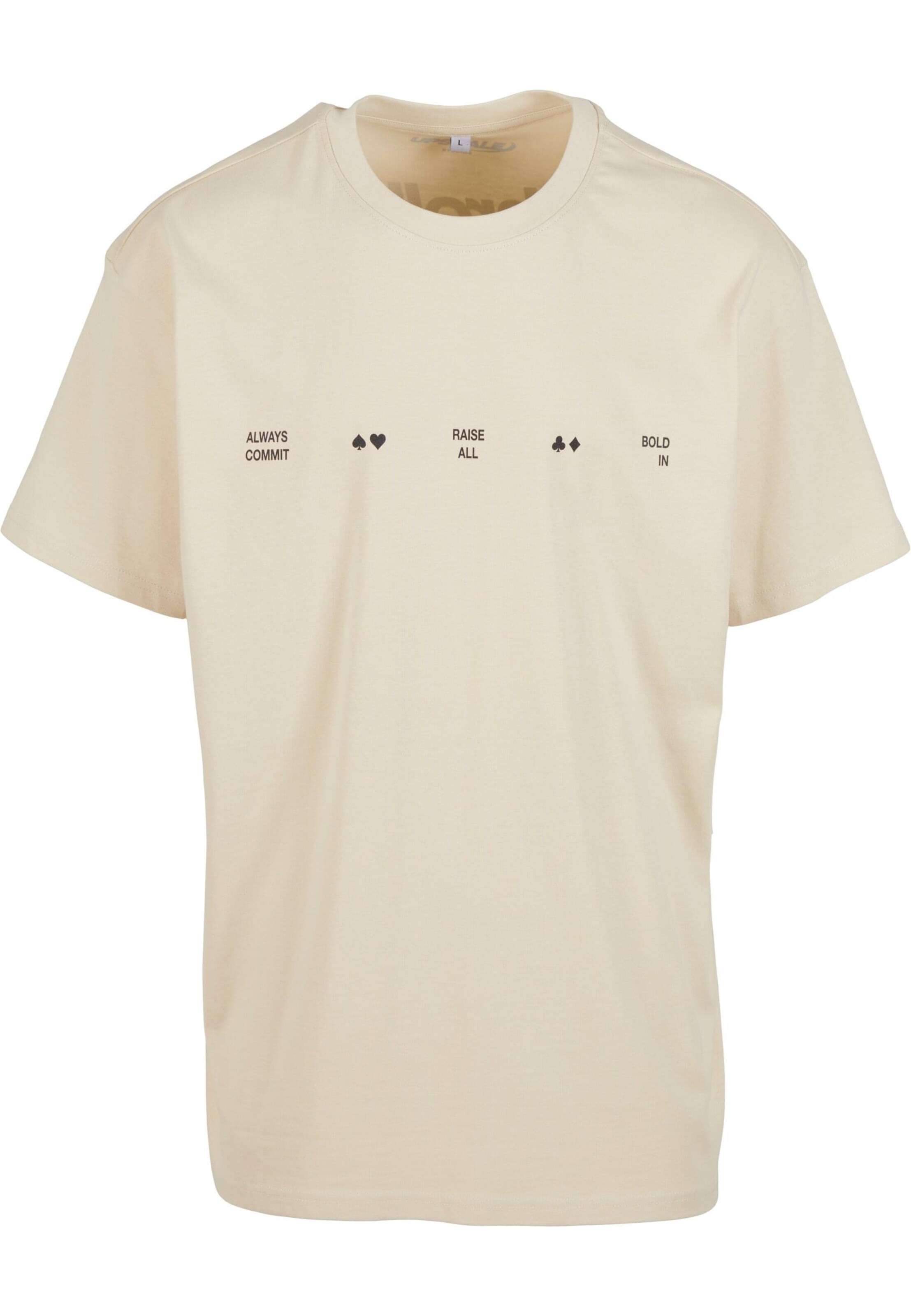 T-Shirt Mister Tee en beige : devant
