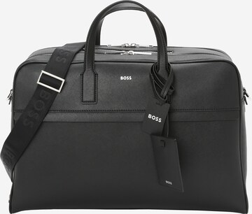 Borsa portadocumenti 'Zair' di BOSS in nero: frontale