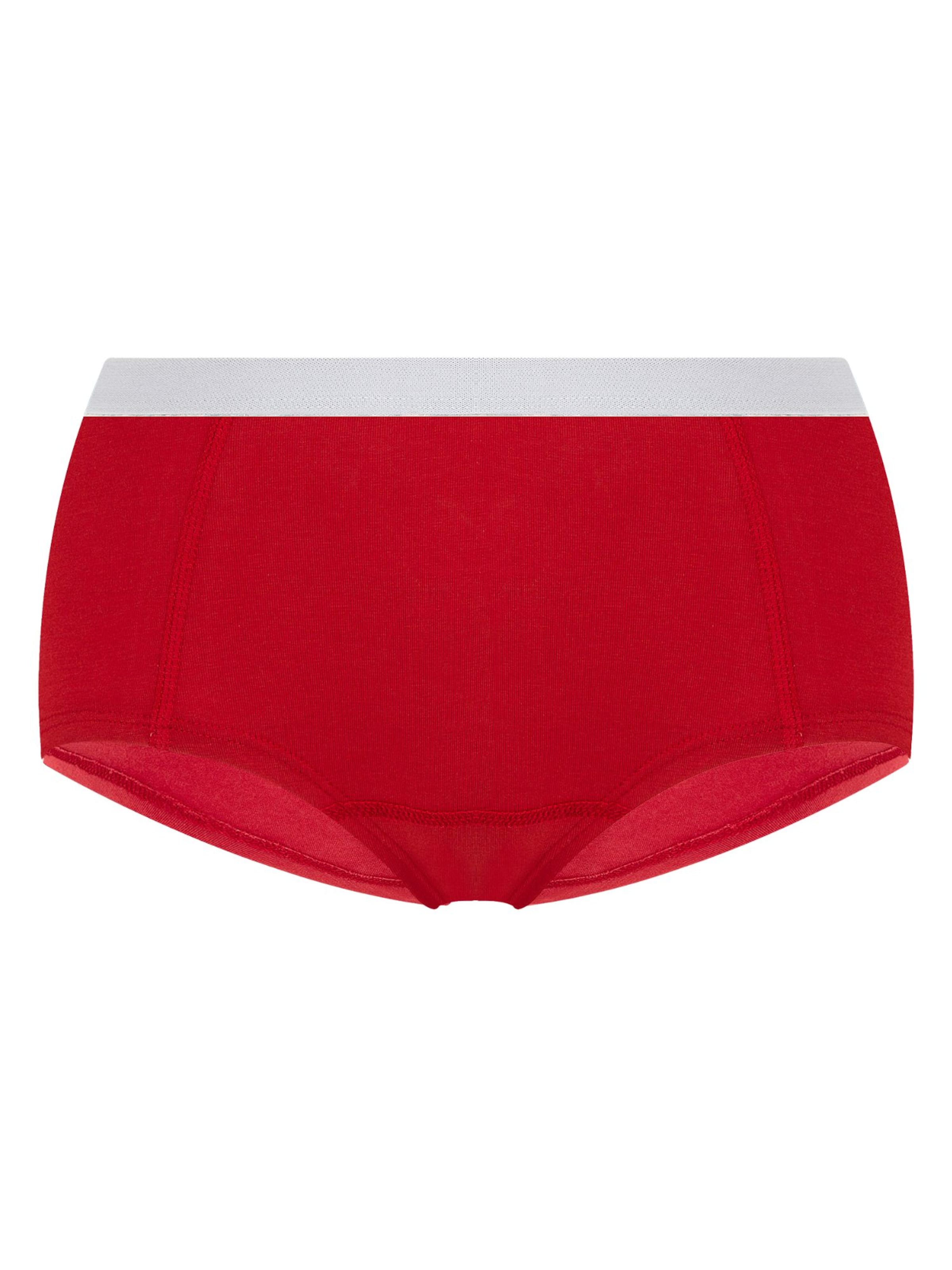 Albero Natur Boyshorts 'Bio-Baumwoll Damen Boyshorts' in Red: front