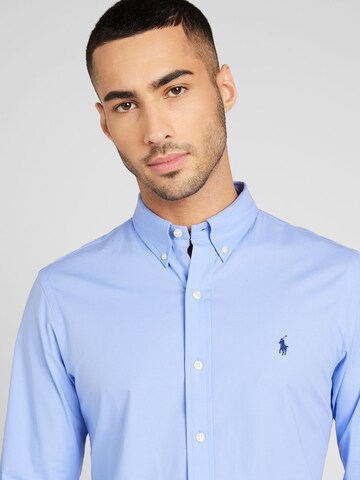 Coupe slim Chemise Polo Ralph Lauren en bleu