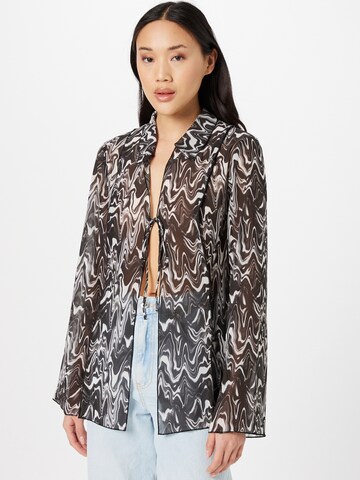 WEEKDAY Bluse 'Willow' i sort: forside