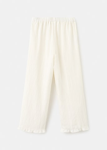 MANGO KIDS Wide leg Pants 'Ednaset' in Beige