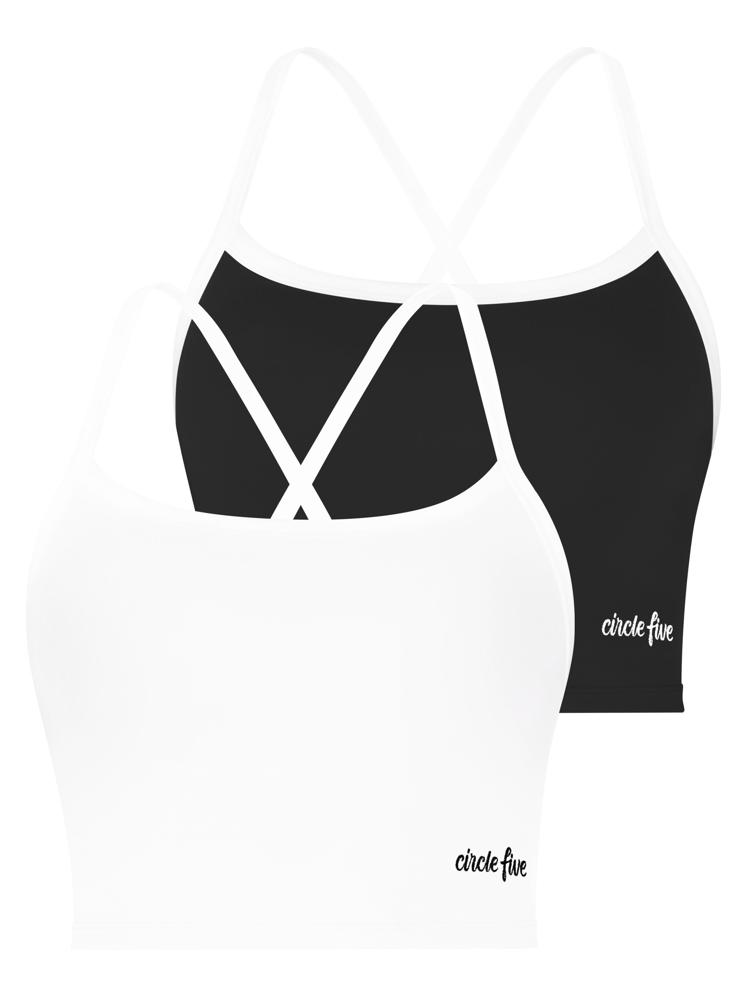normani Sports top in Black: front