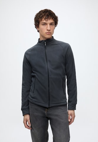 JACK & JONES Fleece jas 'JJPLUTO' in Grijs: voorkant
