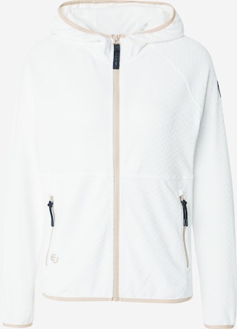 ICEPEAK Athletic Fleece Jacket 'AGRAN' in White: front
