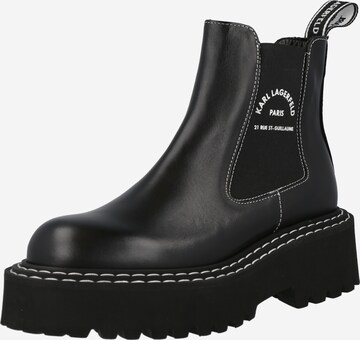 Boots chelsea 'PATROL' di Karl Lagerfeld in nero: frontale
