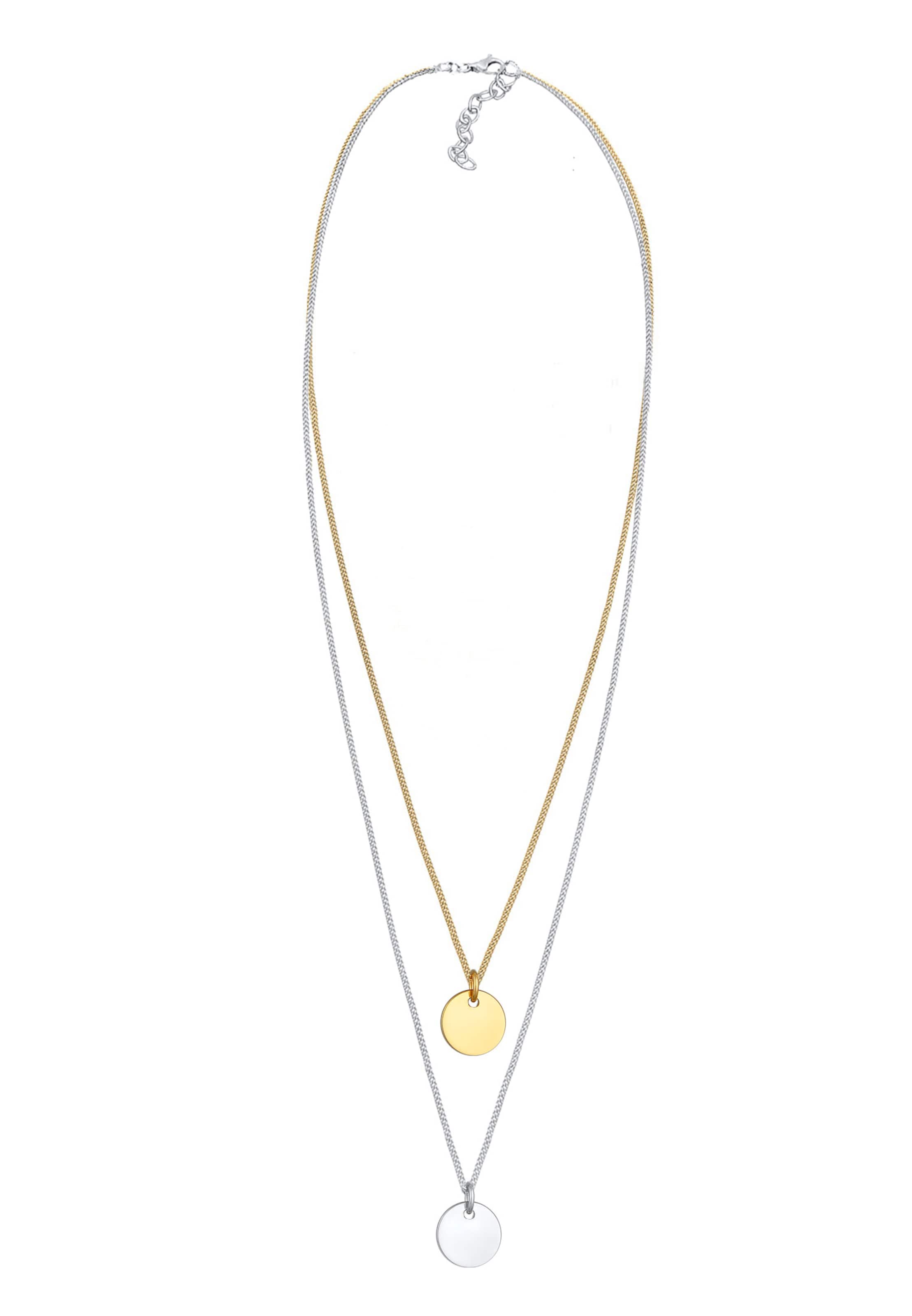 ELLI Ketting 'Kreis' in Goud: voorkant