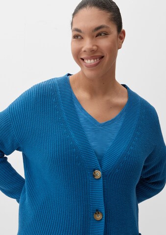 TRIANGLE Knit cardigan in Blue