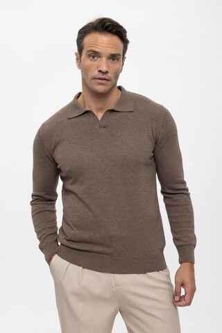 Pull-over Felix Hardy en marron : devant