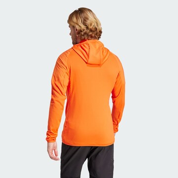 ADIDAS TERREX Funktionele fleece-jas 'Techrock' in Oranje