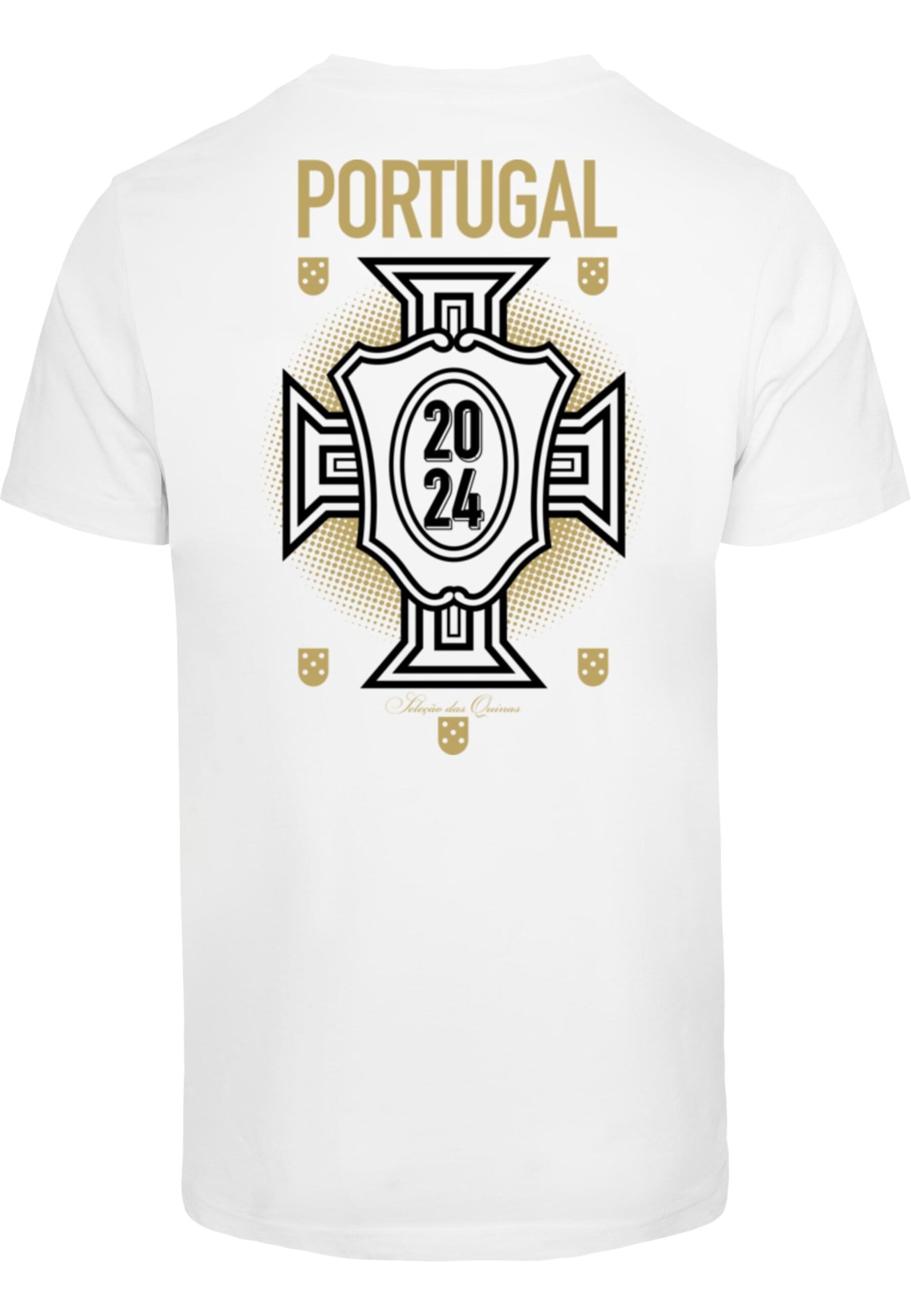 T-Shirt 'Portugal' Mister Tee en blanc