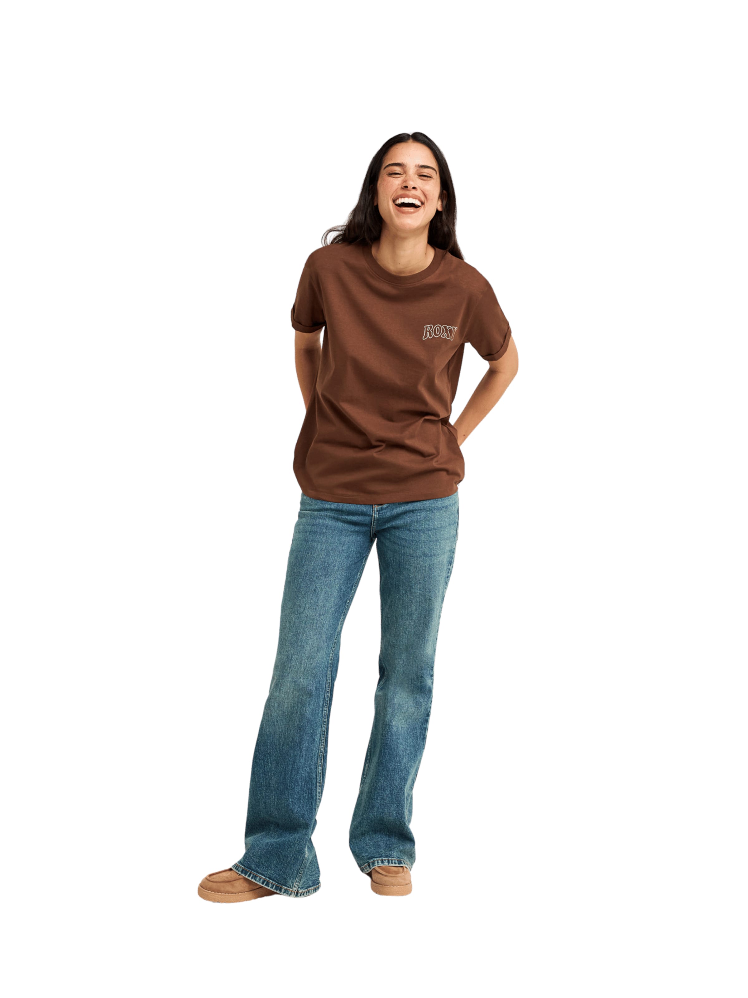 ROXY T-shirt 'OCEAN' i brun