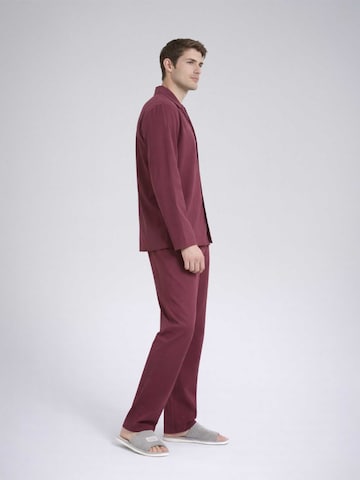 PANTONECLO Pyjama lang 'Pantoneclo Men’s Nightwear Set' in Rood