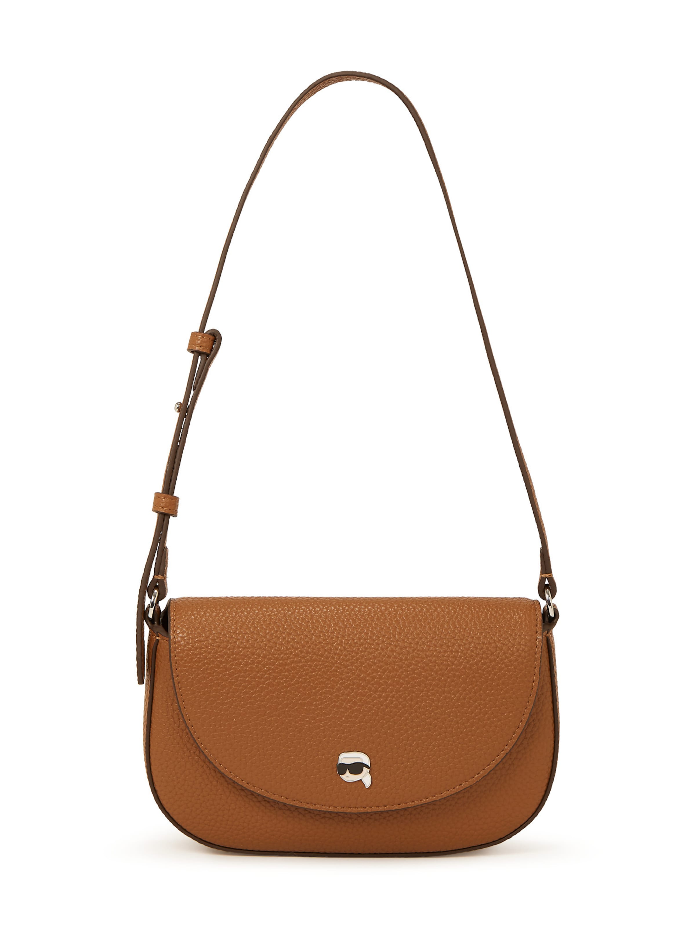 brūns Karl Lagerfeld Pleca soma 'IKON': no priekšpuses