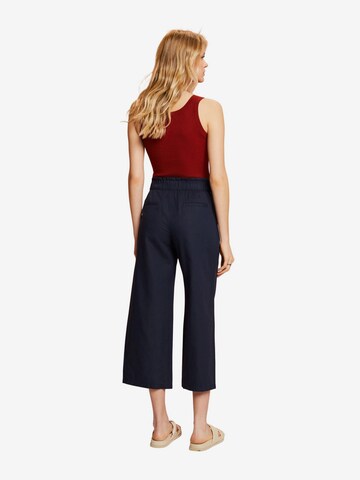 ESPRIT Wide leg Broek in Blauw