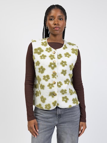 BROKE + SCHÖN Knitted Vest 'Teddy' in Green