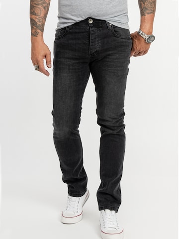 Rock Creek Regular Jeans in Black: front