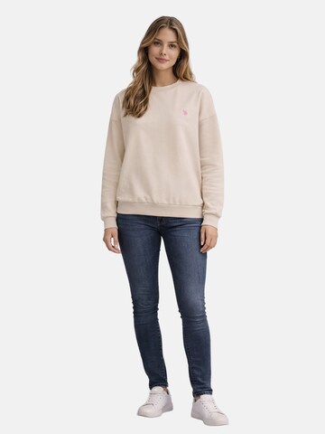 U.S. POLO ASSN. Sweatshirt in Beige