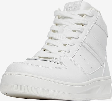 Pull&Bear Sneaker high i hvid: forside