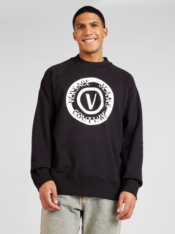 Versace Jeans Couture Sweatshirt in Zwart: voorkant