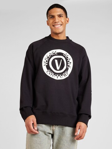 Sweat-shirt Versace Jeans Couture en noir : devant