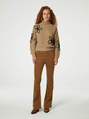 Fabienne Chapot Flared Pants 'Eva' in Brown