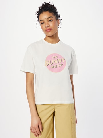 ICHI T-shirt 'JUNLA' i vit: framsida