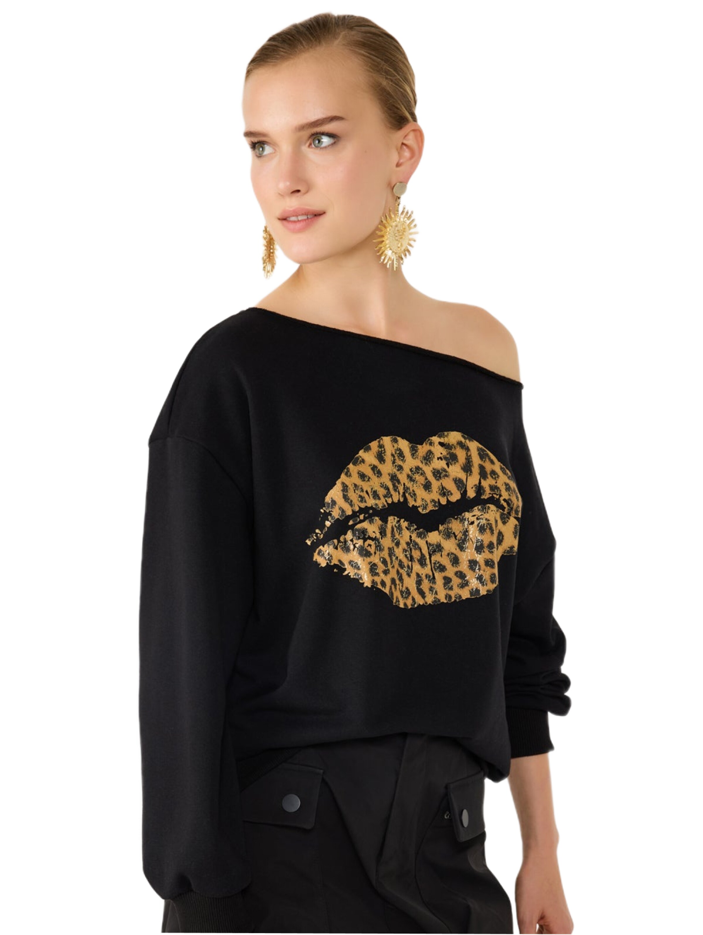 No Matter What Sweatshirt in Zwart