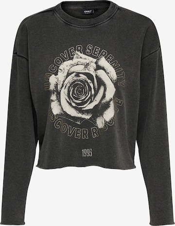 ONLYSweater majica 'ONLLUCINDA' - crna boja: prednji dio