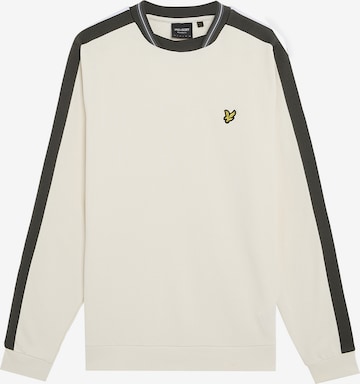 Sweat-shirt Lyle & Scott en blanc : devant