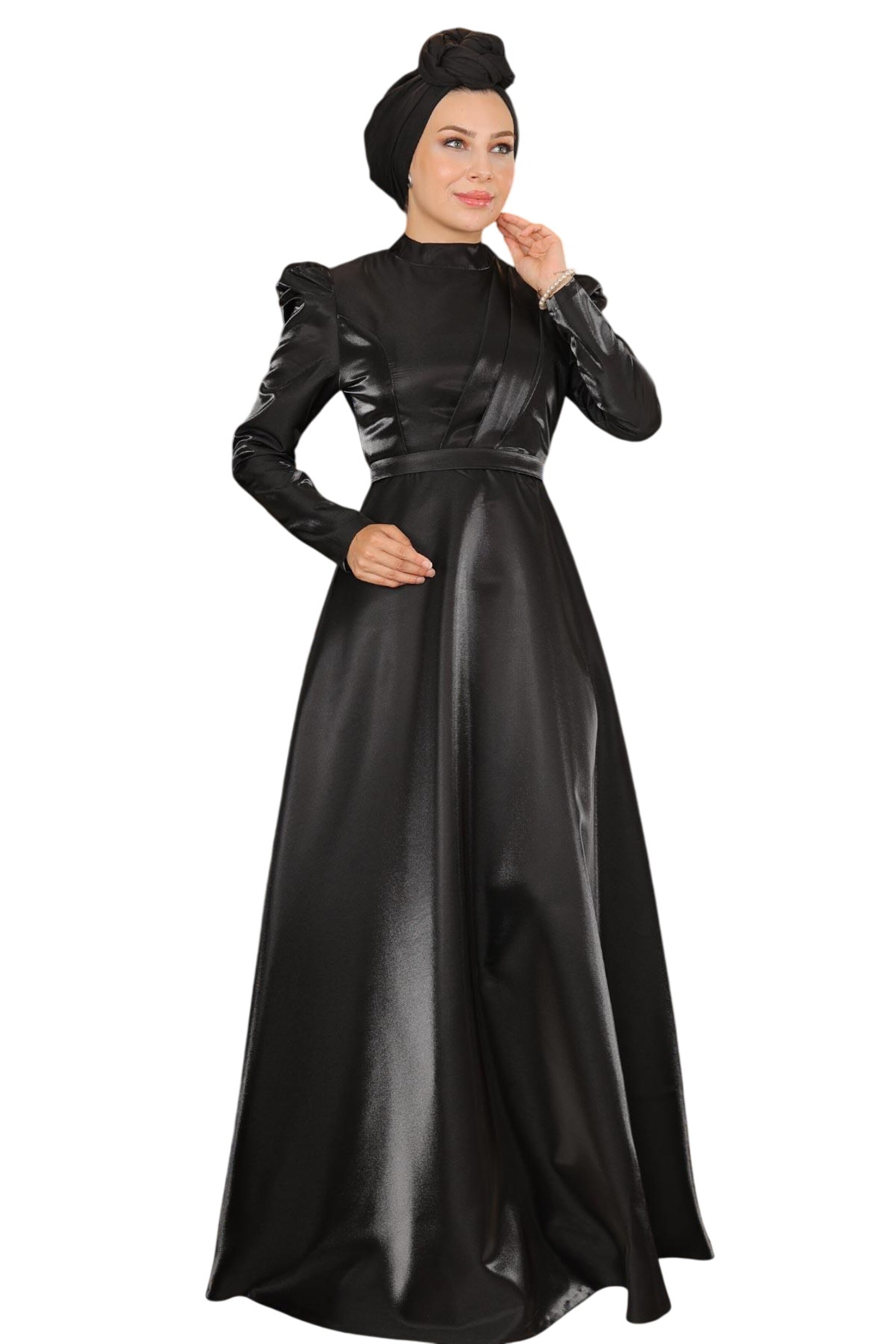 MODAMIHRAM Abendkleid in Schwarz: Vorderseite