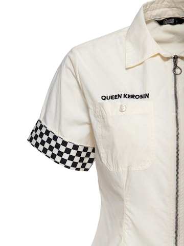 Queen Kerosin Blouse 'Super Modified' in White