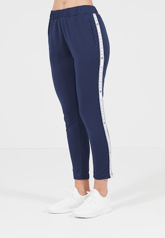 Athlecia Skinny Workout Pants 'Sella' in Blue: front