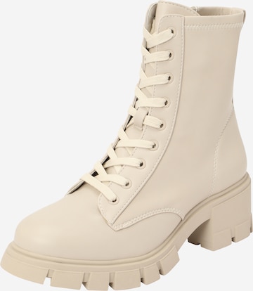 CALL IT SPRING Lace-up bootie in Grey: front