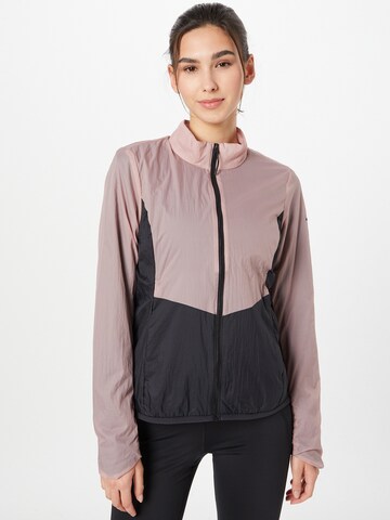 Veste outdoor 4F en rose : devant