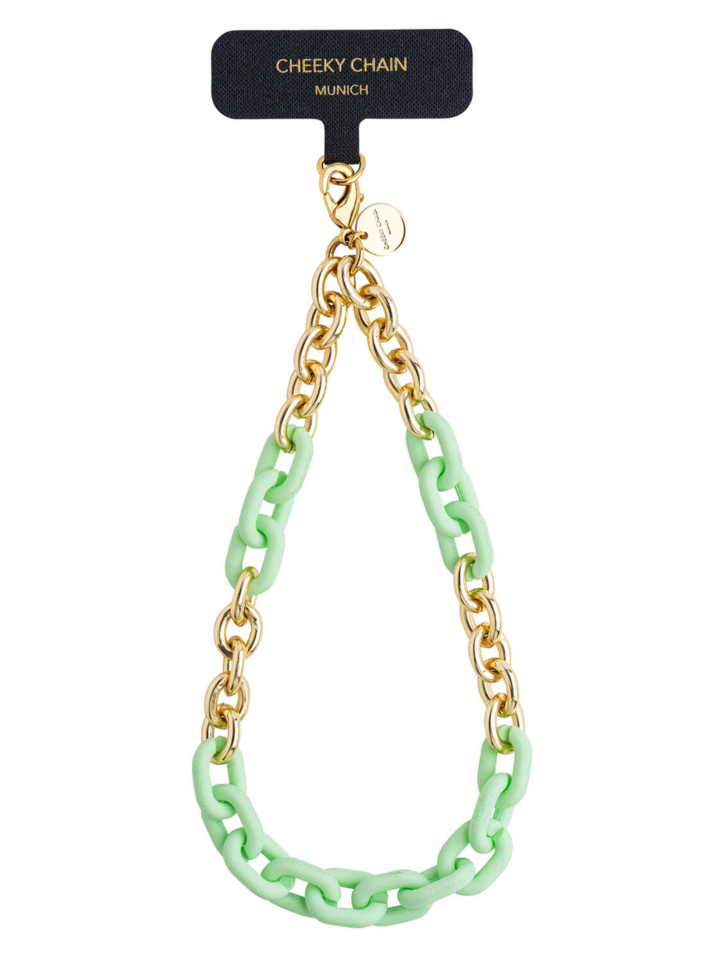 Protection pour Smartphone 'Lio' Cheeky Chain Munich en vert : devant