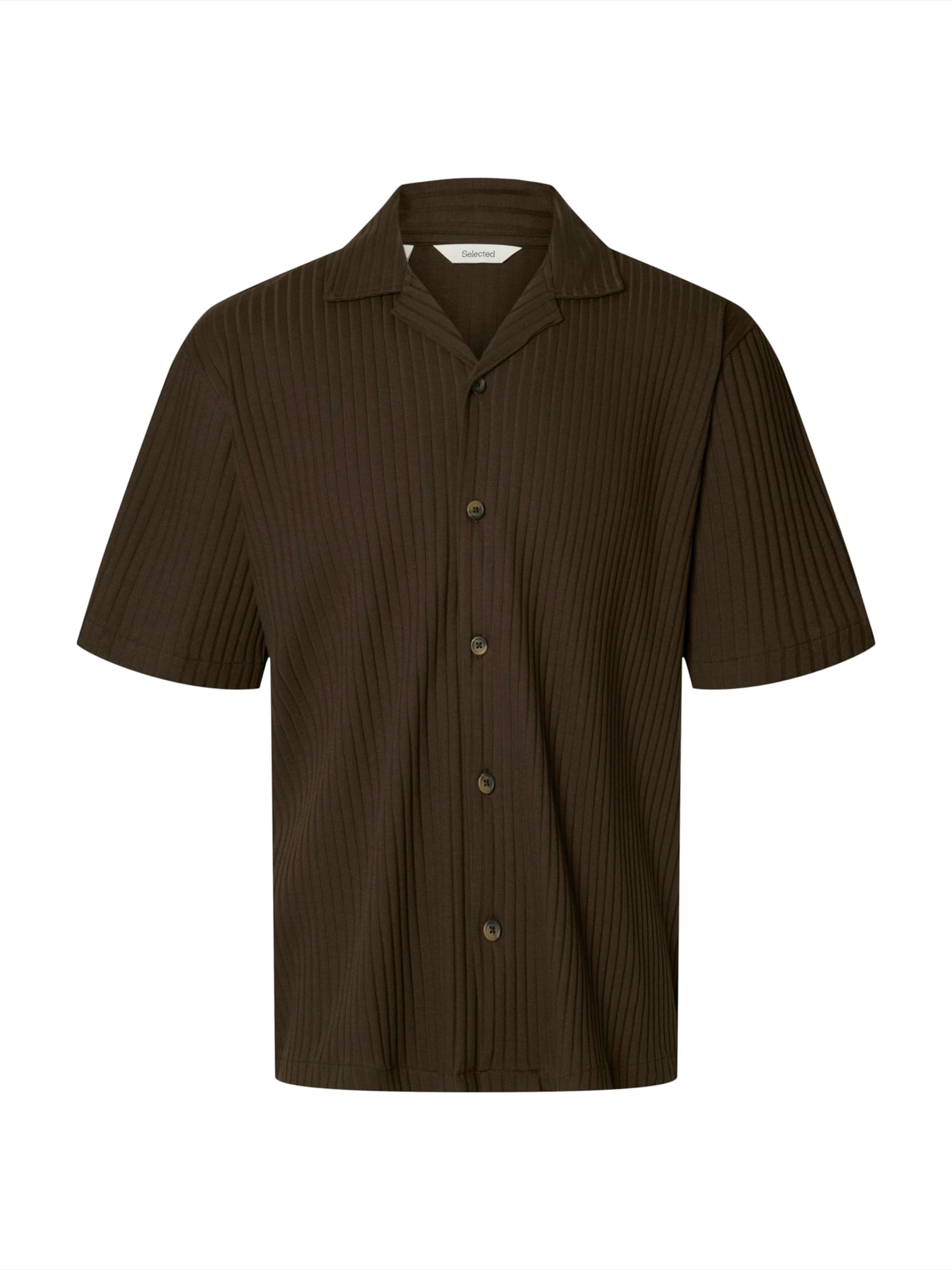 SELECTED Comfort Fit Skjorte 'SLMSIMON' i brun: forside