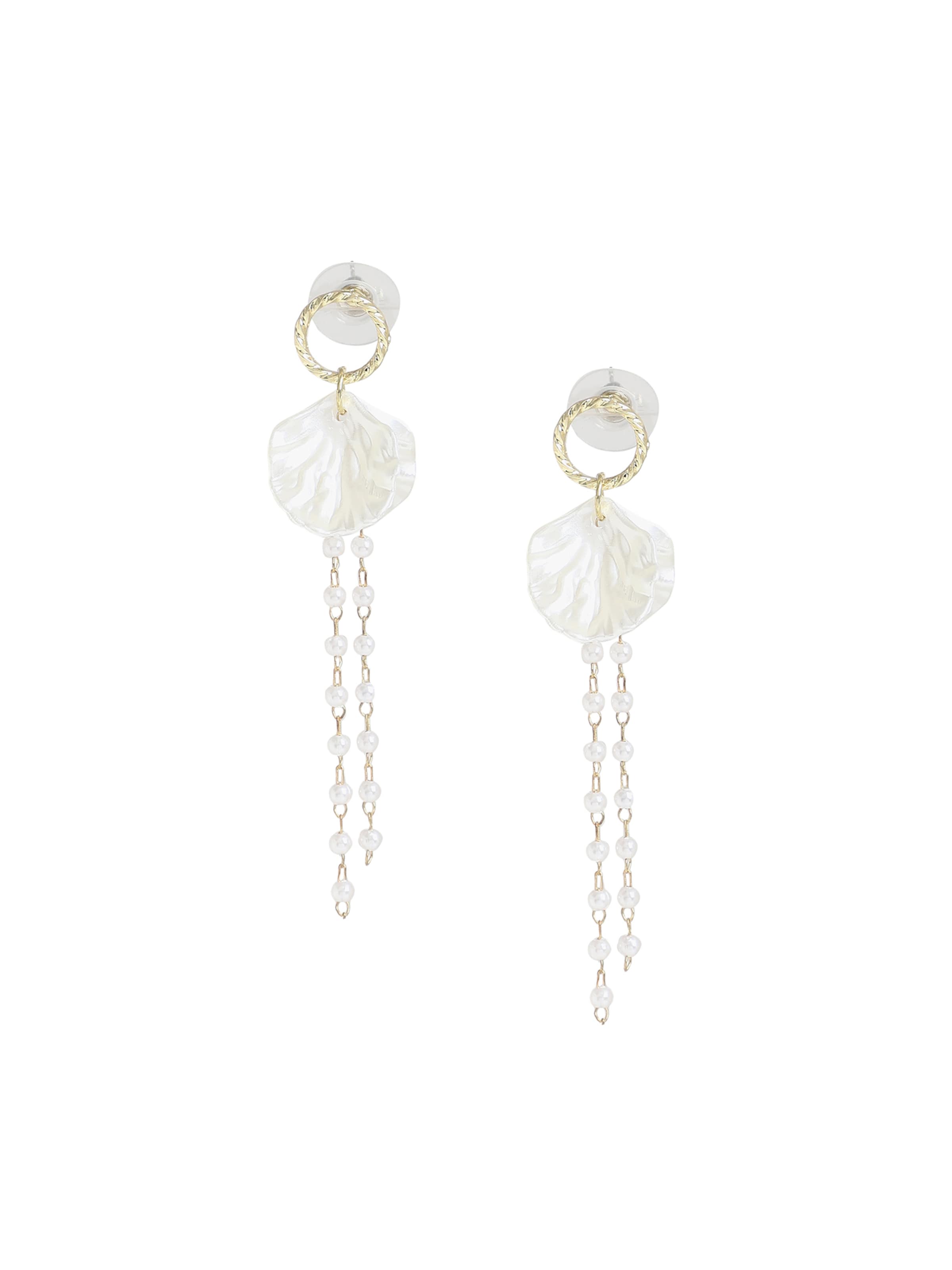 Boucles d'oreilles 'Scotlyn' SOHI en blanc : devant
