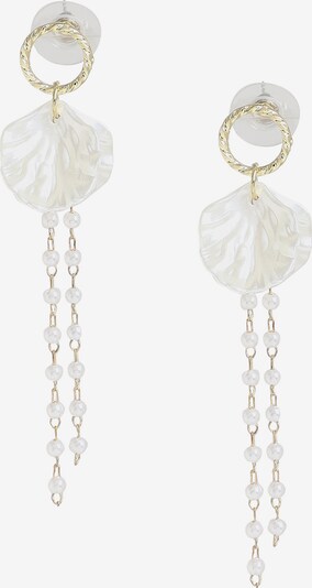 SOHI Earrings 'Scotlyn' in Gold / White, Item view