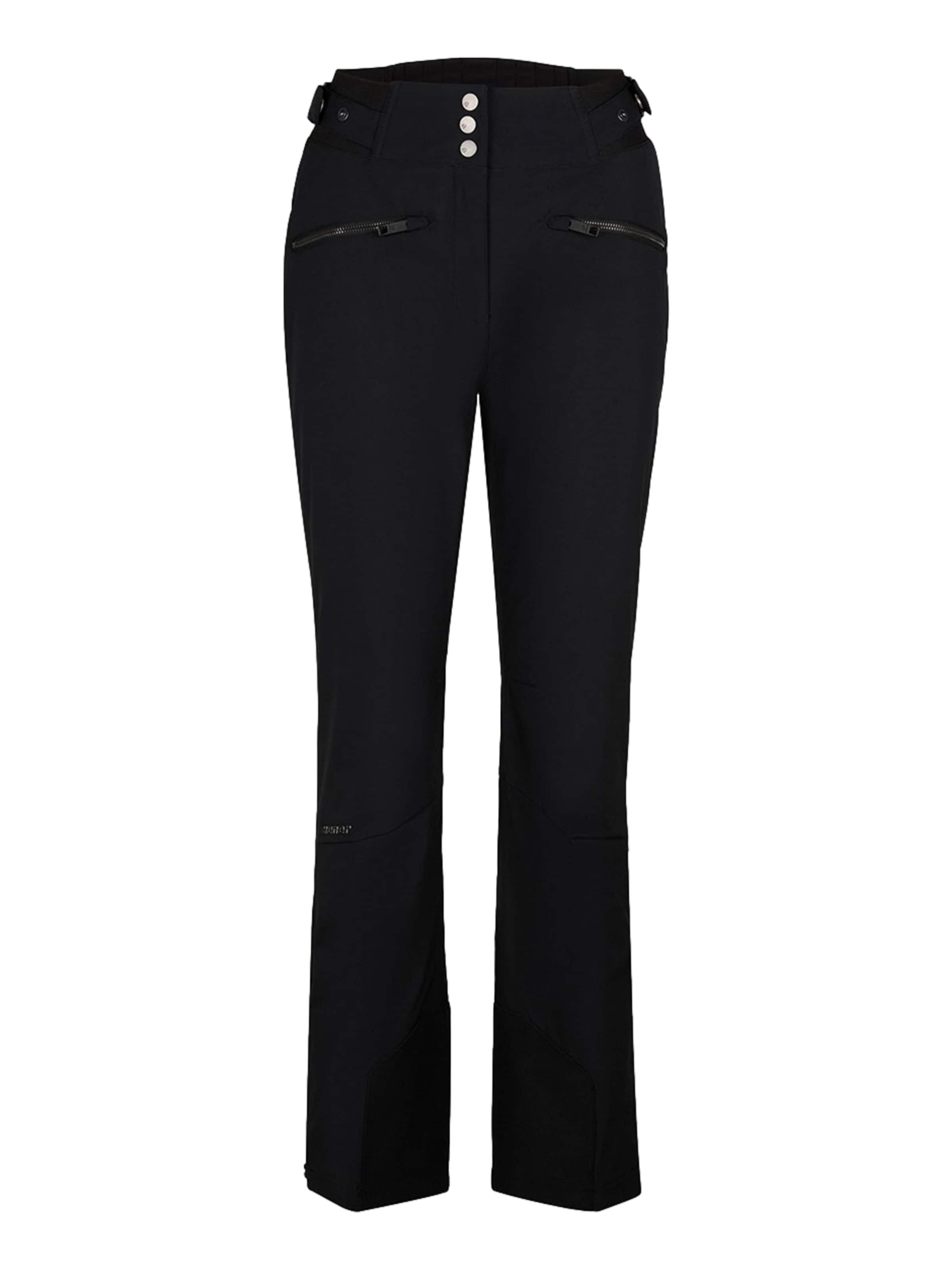 Regular Pantalon outdoor ZIENER en noir : devant